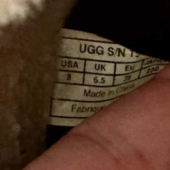 🤎 UGG Lynnea Ankle Boots – Brown Suede Shearling Stud Wood Clog | Women’s 8 🤎 - Picture 7 of 11